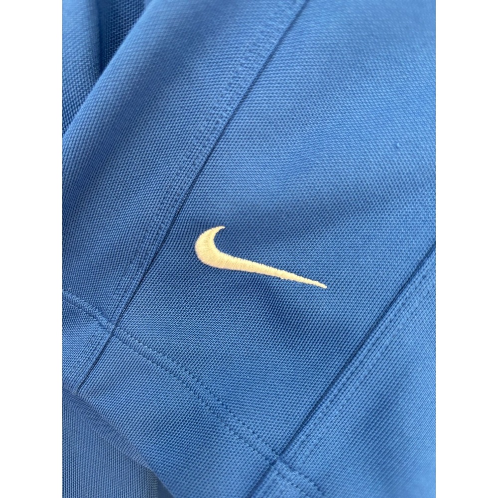 Nike Golf Dri-Fit Blue Polo Shirt Short Sleeve Mens L Lightweight Breathable Col - Picture 4 of 7